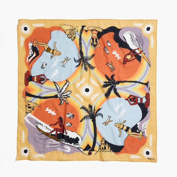 [NWT] Madewell Tropical Beach Bandana - Picture 1 of 2